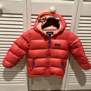 Patagonia Hooded Puffer Coat Jacket Little Girls Size 4